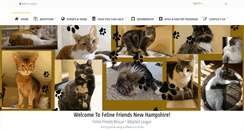 Desktop Screenshot of felinefriendsnh.com